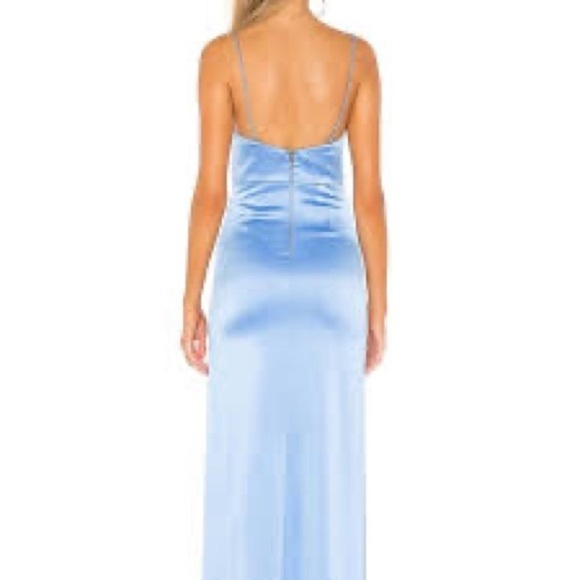 NWT. Alice + Olivia Diana V-Neck High Slit Maxi Dress Formal Gown. NWT. - Picture 4 of 17